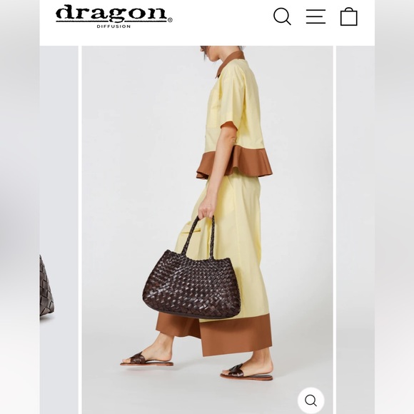 Dragon Diffusion Santa Croce Bag - Large Size - Dark Brown - Picture 3 of 16